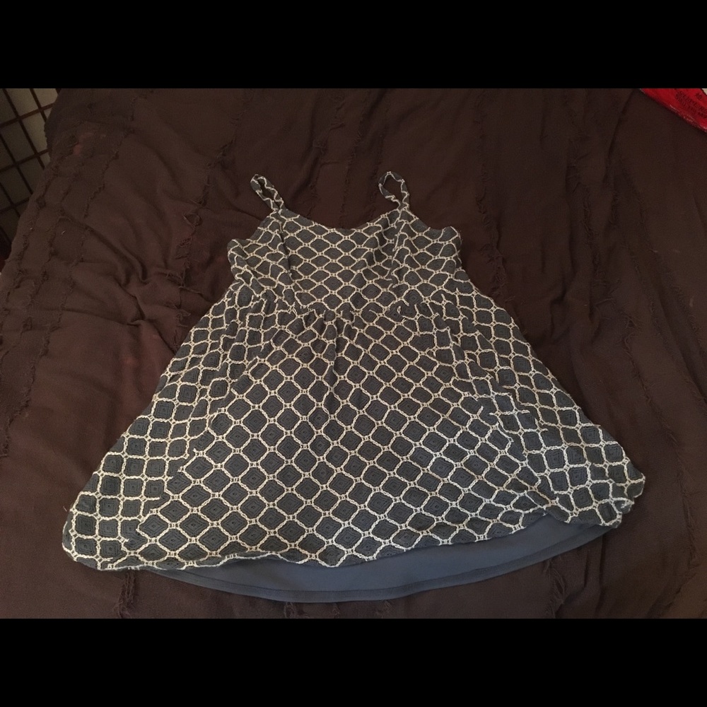 Blue crochet torrid mini dress adjustable straps